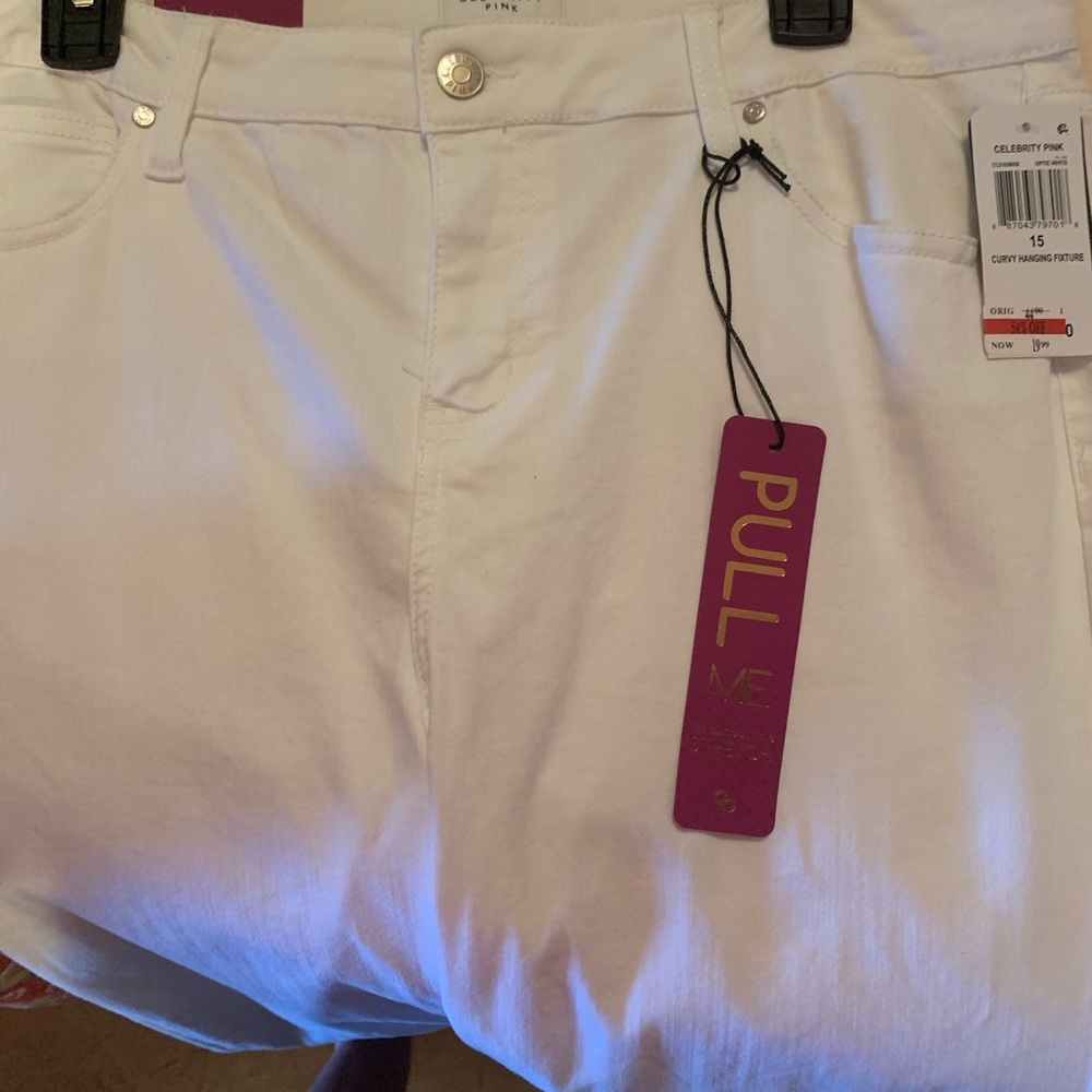 Curvy Skinny White Stretch Jeans